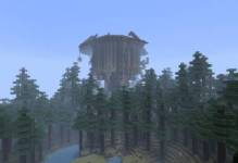 Башня в тёмном лесу из Движуха на креативном сервере