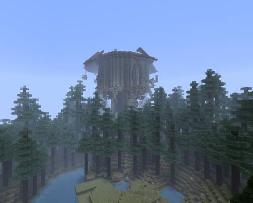 Башня в тёмном лесу - Движуха на креативном сервере