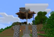Парящий дом в MineCraft из Разные постройки