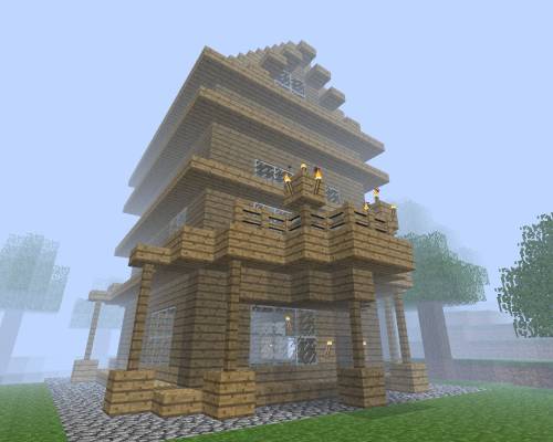 Идея для постройки домика в MineCraft - Разные постройки